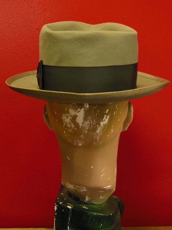 1950'S KNOX WOOL FEDORA HAT/7-1/4 (58cm)ビンテージフェドラハット ...