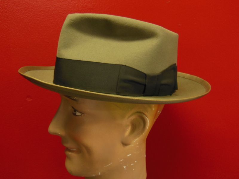 1950'S KNOX WOOL FEDORA HAT/7-1/4 (58cm)ビンテージフェドラハット