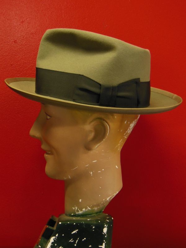 1950'S KNOX WOOL FEDORA HAT/7-1/4 (58cm)ビンテージフェドラハット 