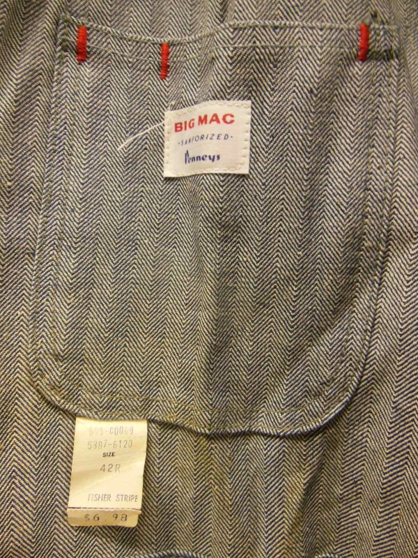 1960'S DEADSTOCK J.C.PENNEY BIG MAC ALL IN ONE SIZE/42R - ROCK-A