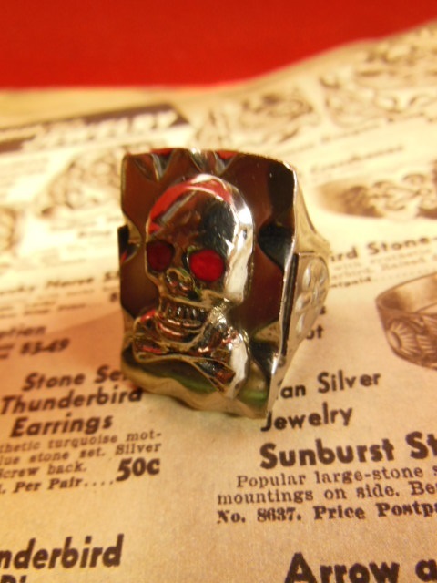 1950'S〜 VINTAGE SKULL MEXICAN RING ビンテージ メキシカン リング
