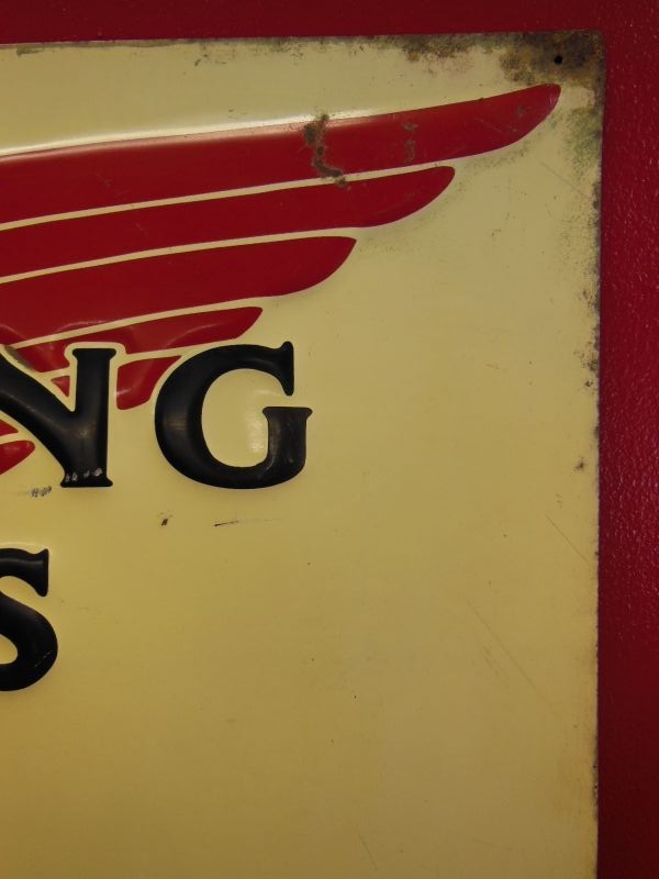 1950'S~ RED WING SHOES BOB'S SHOE STORE PORCELAIN SIGN レッド