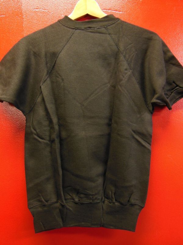 1960'S DEADSTOCK VELVA SHEEN WEST POINT USMA BLACK S/S SWEATSHIRT