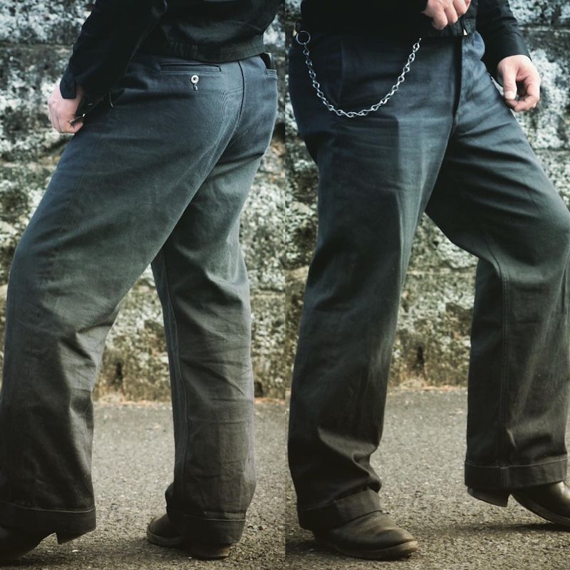 The GROOVIN HIGH 1945 Prison Jail Pants - ROCK-A-HULA Vintage Clothing