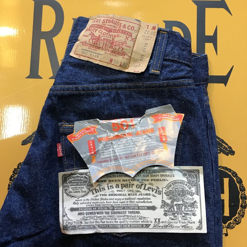 1984'S DEADSTOCK LEVI'S 501 内股シングル 30X32/ビンテージ