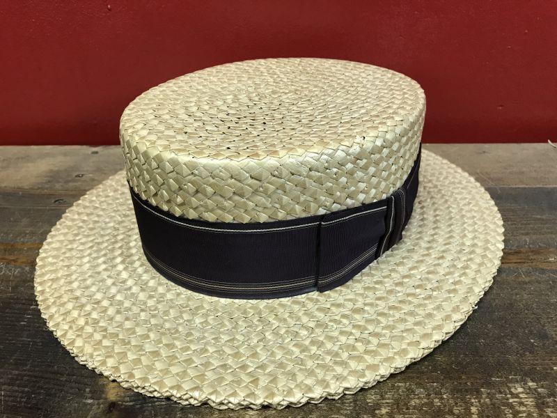 値頃 Vintage Premier boater hat カンカン帽 7 1/8 - 帽子