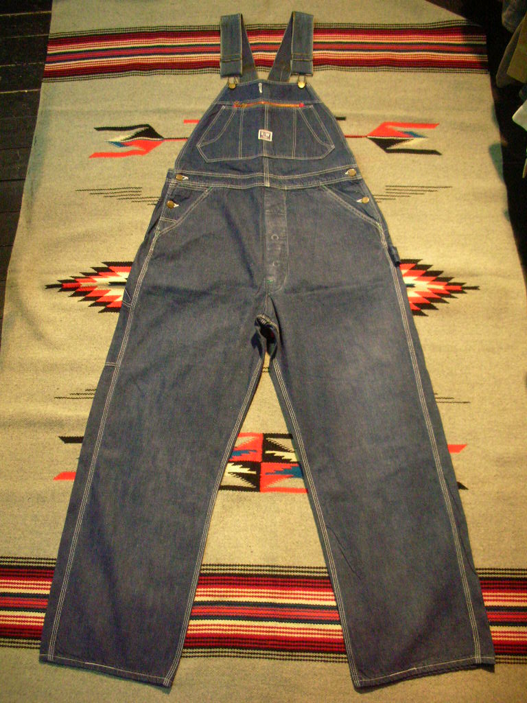 1940'S N&W LOW BACK OVERALLS 36X30 - ROCK-A-HULA Vintage Clothing